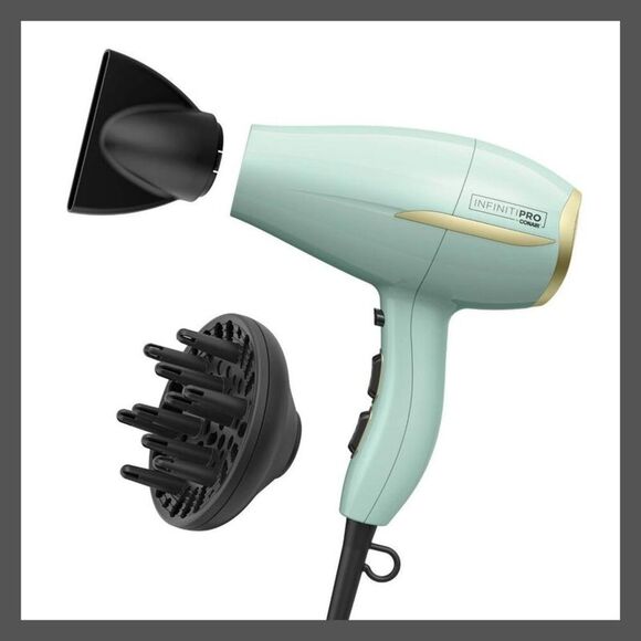 Open Box - Conair -  InfinitiPRO Heat Protect Hair Dryer - 1875  Green - Picture 1 of 14